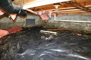 Crawl Space Repair Before in Boise