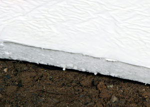 Insulation installed on a crawl space floor in Mountain Home