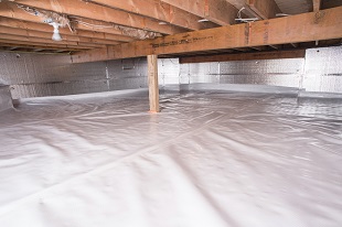 crawl space vapor barrier in Caldwell installed by our contractors