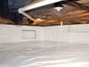 A crawl space moisture barrier installed in Caldwell