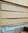 an old-fashioned crawl space door in Emmett about to be replaced