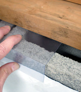 Block wall clear covering for wet crawl spaces in Rexburg