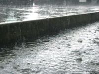 Heavy rains in a downpour in Eagle.
