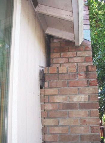 sinking, leaning chimneys that are in danger of collapse in Kuna