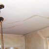 Drywall cracks in Nampa that were poorly patched and repaired.