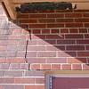 A long foundation crack that begins at a doorway of a Rupert home.