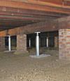 crawl space jack posts installed in Idaho