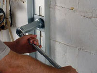 Mounting a foundation wall channel anchor in Caldwell.