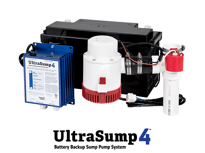 a battery backup sump pump system in Moscow