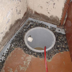 Installing a sump in a sump pump liner in a Pocatello home