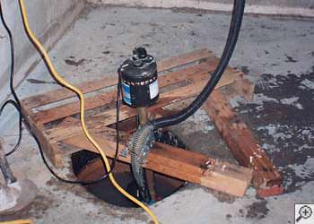 A Sandpoint sump pump system that failed and lead to a basement flood.