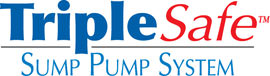 Sump pump system logo for our TripleSafe™, available in areas like Weiser