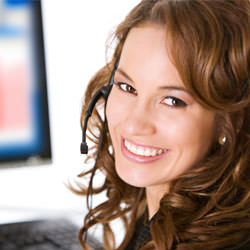 A basement waterproofing customer service specialist in Coeur D Alene scheduling an appointment.