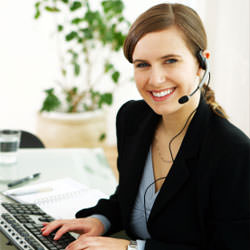A disaster restoration customer service expert in Meridian manning the phones