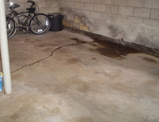 basement floor crack repair system in Idaho
