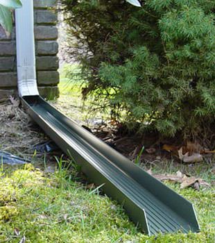 Gutter downspout extension installed in Buhl