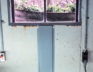 Repaired waterproofed basement window leak in Meridian
